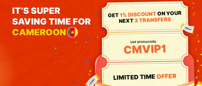Send money to Cameroon with high rates and flat discount
